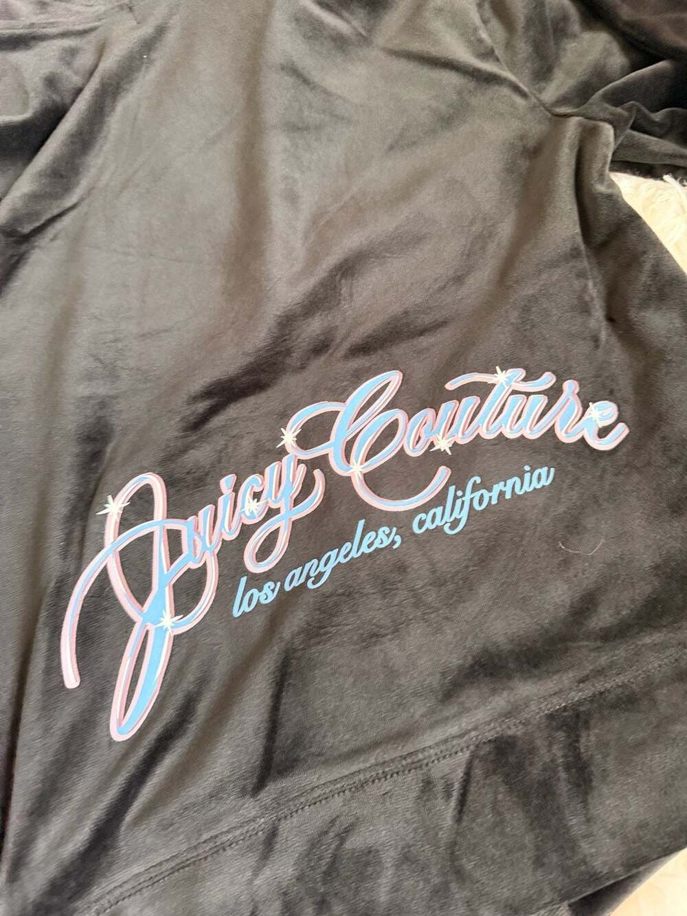 S Juicy Couture Liquorice Breezy Combo Velour Tracksuit Set - Picture 7 of 9